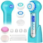 UMICKOO Blackhead Remover Vacuum,Rechargeable Facial Cleansing Brush with LCD Screen,IPX7 Waterproof 3 in 1 Face Scrubber Brush for Exfoliating,