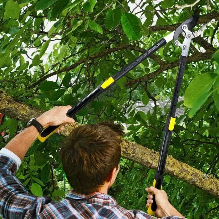 JARDINEER Garden Loppers Pruners Set, Include 30" Anvil Loppers for Tree Trimming Heavy Duty with 2" Cutting Capacity, Bypass Pruning Shear and Spare Loppers Blade