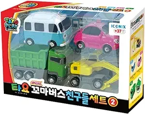 Tayo The Little Bus Special Friends Set Series (Set#2-Max,Bongbong,Heart,Poco)