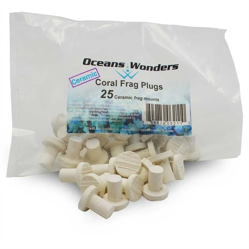 BRS Oceans Wonders Ceramic Coral Frag Plugs