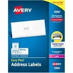 Avery Easy Peel Address Labels, Permanent Adhesive, 1" x 2-5/8", 7,500 Labels (5960)