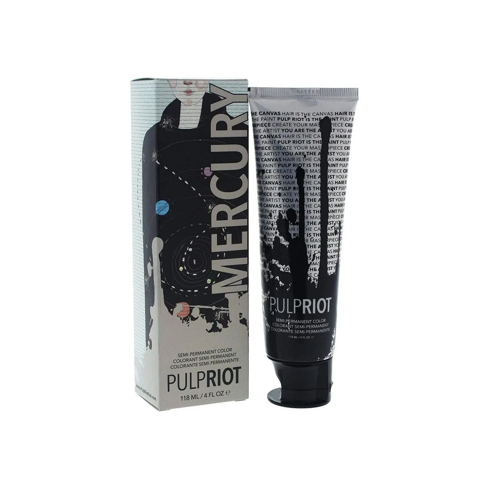 Pulp Riot Semi-Permanent Hair Color 4oz- Mercury