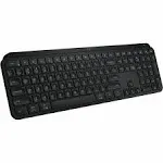 Logitech MX Keys S Wireless Keyboard, Low Profile, Quiet Typing, Backlighting, Bluetooth, USB C Rechargeable for Windows PC, Linux, Chrome, Mac - Graphite - With Free Adobe Creative Cloud Subscription