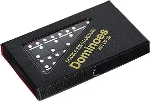 Chh 2408L-BLK Standard Double 6 Dominoes Game Vinyl Case-Black