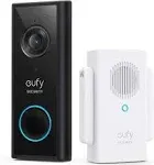 eufy Security Battery Video Doorbell Camera C210 Kit Wire-Free, Free-Wireless Chime, Wi-Fi Connectivity, 1080p Resolution, No Subscription, 120-day Battery, AI Detection, 2-Way Audio, No Monthly Fees